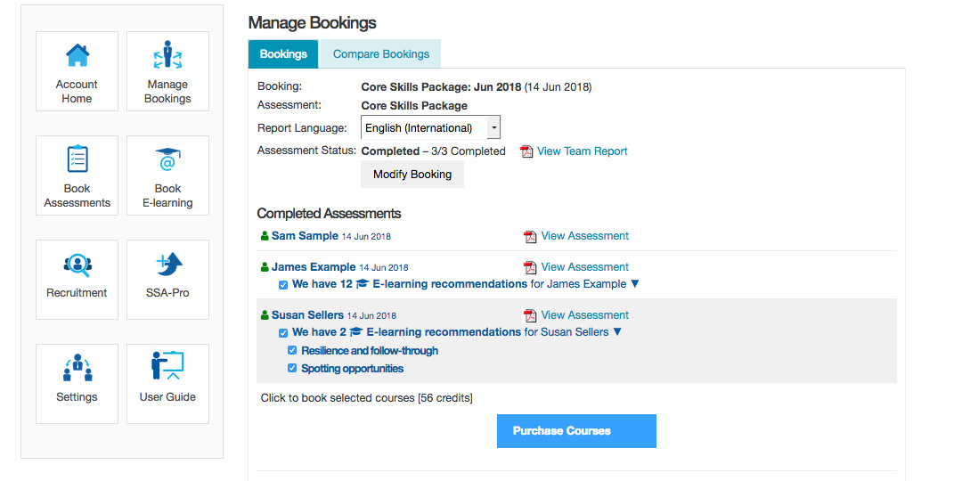 e learning modules aligned to your sales skills audit reports